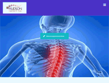 Tablet Screenshot of hudsonchiroclinic.com